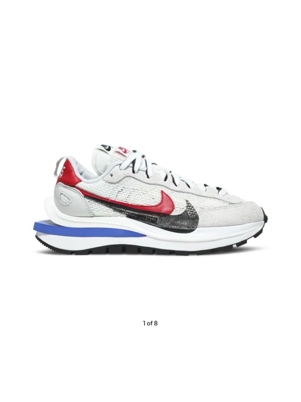 Nike Vaporwaffle Sacai Sport Fuchsia Game Royal Sail Red Blue Black | size 6